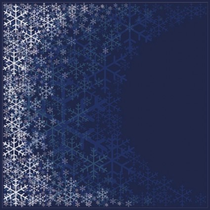 美しい雪の結晶パターン背景のベクトル