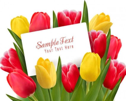 Fondo de flores hermosos tulipanes
