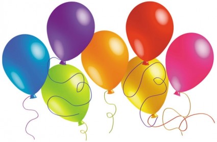 wunderschön farbigen Ballons Vektor