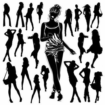 Beauty Silhouette Vector
