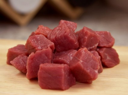 ingrediente cru de carne de bovino