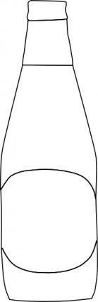 Beer Bottle Outline Clip Art