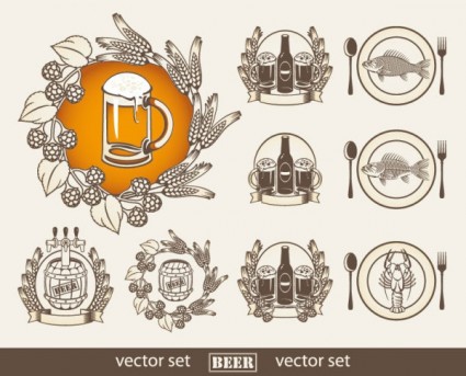Bier-Etiketten-Vektor