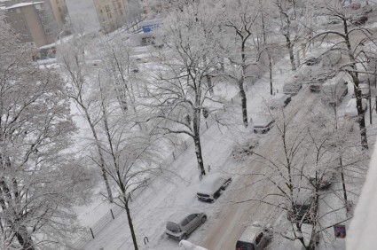 Берлин зимний снег