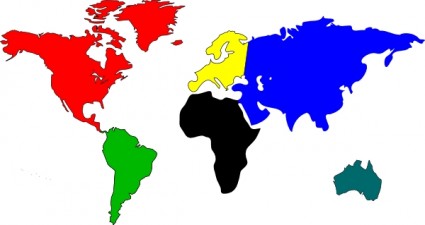 Basan Welt Karte ClipArt