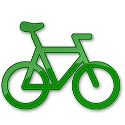 緑の自転車
