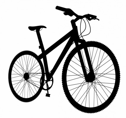 silhouette de bicyclette