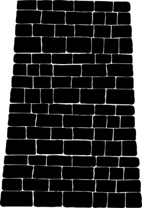 clip art de ladrillo gran pared negra