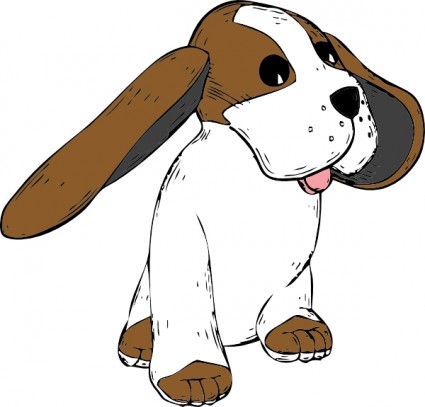 earred grande cão clip art
