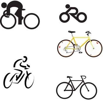 vector de deporte de bicicleta