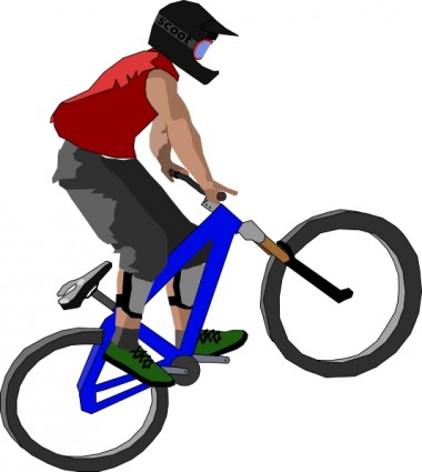 騎自行車的剪貼畫