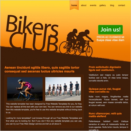 Biker-Club-Vorlage