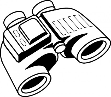 clip art de prismáticos