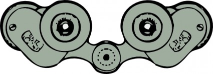 binóculos visão traseira clip-art