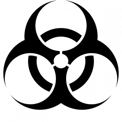 Symbol für Biogefährdung ClipArt