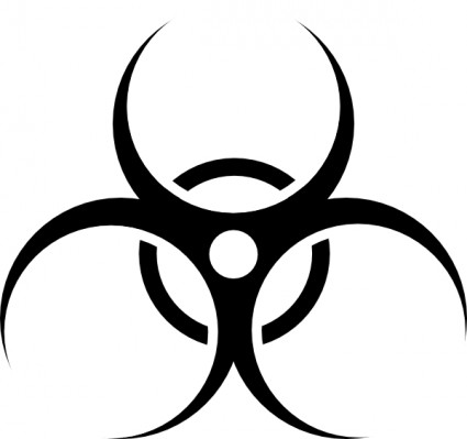 ClipArt simbolo di rischio biologico