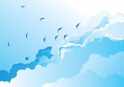 pájaros en el cielo