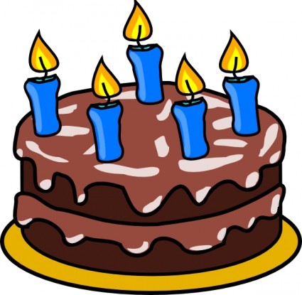 clipart de bolo de aniversário