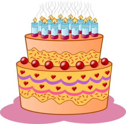 arte de clip de pastel de cumpleaños