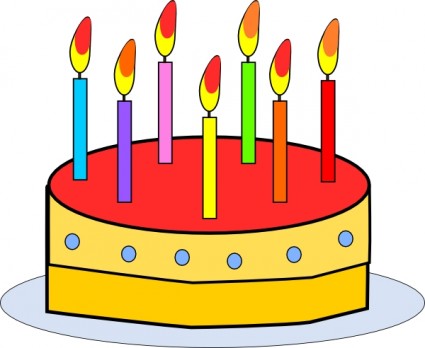 arte de clip de pastel de cumpleaños