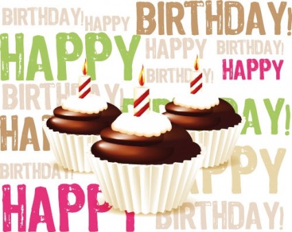 день рождения торт вектор