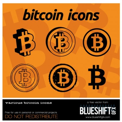 icone vettoriali Bitcoin