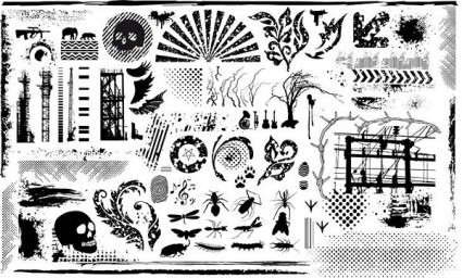 Black And White Design Elements Vector Series Current Element