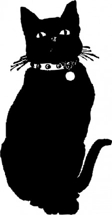 kucing hitam clip art