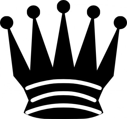 clipart de rainha de xadrez preto