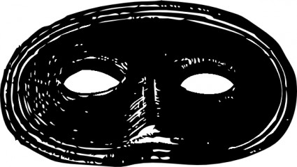 clip art de máscara negra