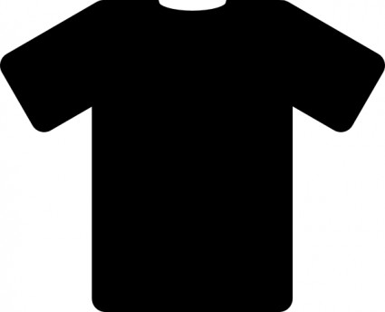 image clipart noir t shirt