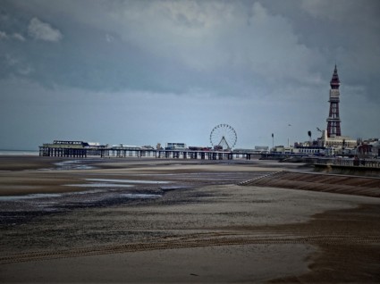 Blackpool central Pier und Turm