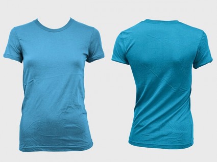 kosong tren wanita model shortsleeved tshirt template gomedia diproduksi psd berlapis