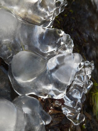얼음 물 eiskristalle의 블록