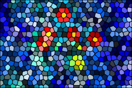 flores de agua de superficie mosaico clip art
