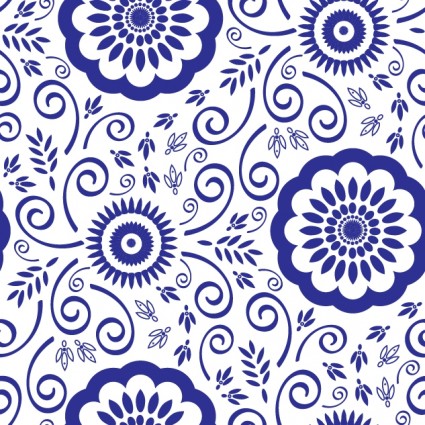 파란색과 흰색 패턴 벡터
