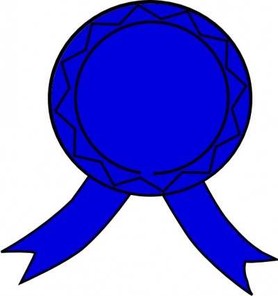 emblema azul clip-art