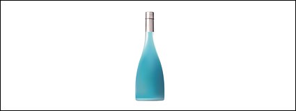 bouteille bleue