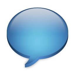 Blue Chat Bubble