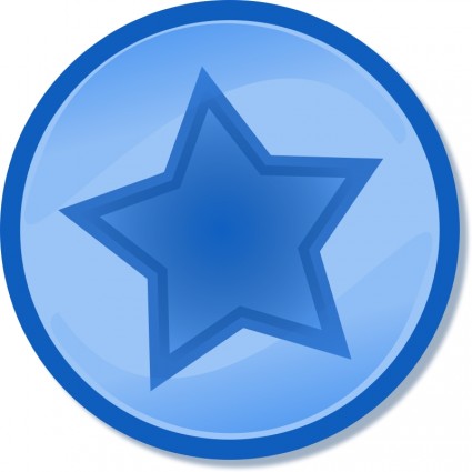 estrella dentro de un círculo azul