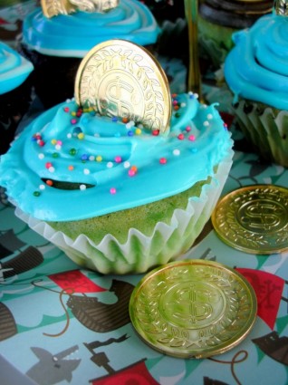 biru cupcakes