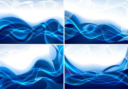 Blue Dynamic Lines Background Vector Graphics