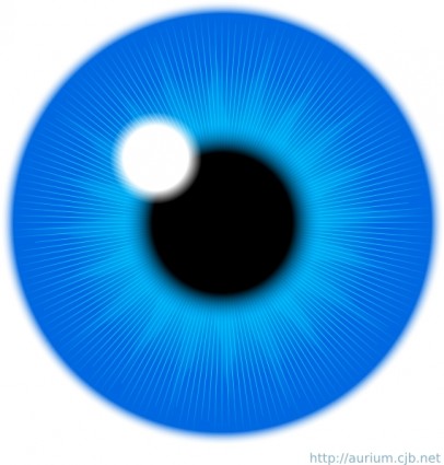 ojo azul iris clip art