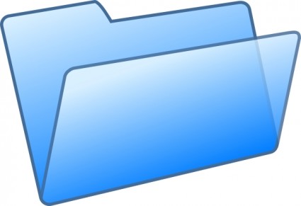 biru folder clip art