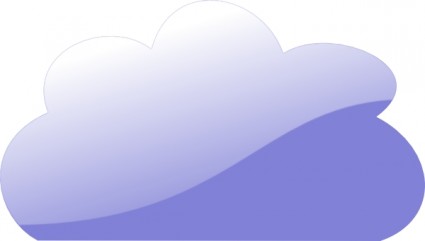 nube azul vidrioso clip art