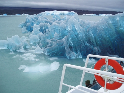 hình nền tảng băng trôi màu xanh tự nhiên khác