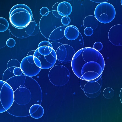 青い光の泡の背景ベクトル グラフィック