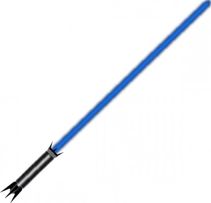 sabre laser bleu clipart