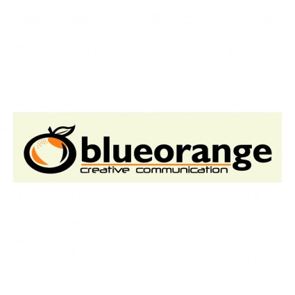 màu xanh màu da cam sáng tạo thông tin, liên lạc