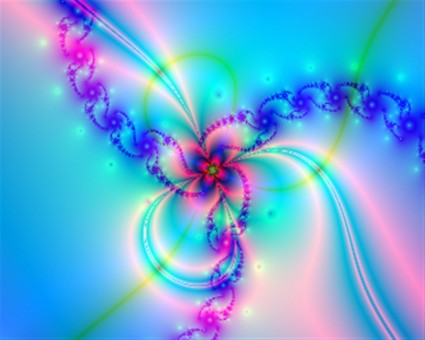 bleu pastel fractal